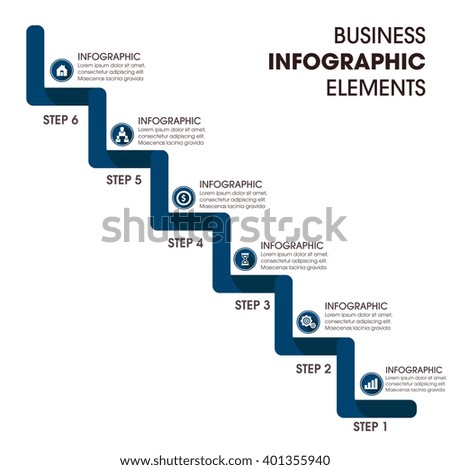 Business Infographics Vector illustration. can be used for workflow layout, banner, diagram, number options, step up options, web design.