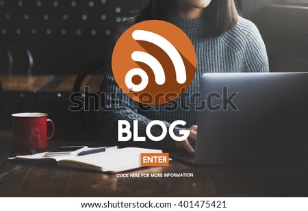 Blog Blogging Internet Wifi Technology Concept