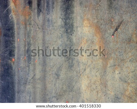 the old and dirty rust iron plate background texture