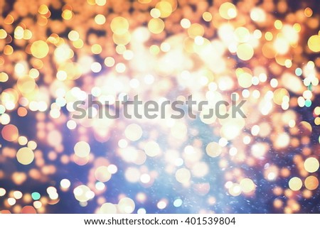 Glitter vintage lights background