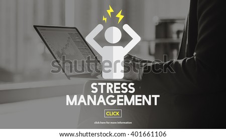Stress Management Tension Anxiety Strain Rehabilitation Concept Royalty-Free Stock Photo #401661106