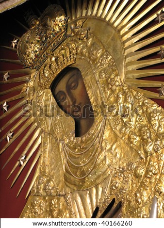 Mother of God of Ostra Brama - a wonderful picture in Vilnius, Lithuania