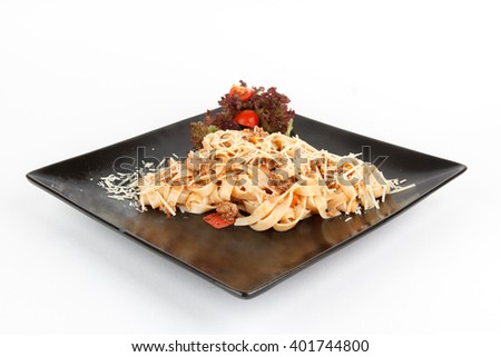 Picture of delicious bolognese pasta