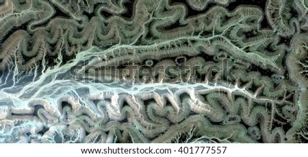 Labyrinth of Passion, Homage to Van Gogh, abstract photography of the deserts of Africa from the air. aerial view of desert landscapes, Genre: Abstract Naturalism, from the abstract to the figurative,