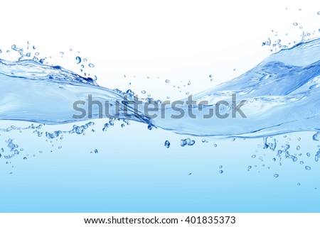 Water splash isolated on white. water splash of water forming
