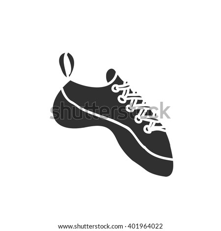 doodle icon. climbing shoes. vector illustration