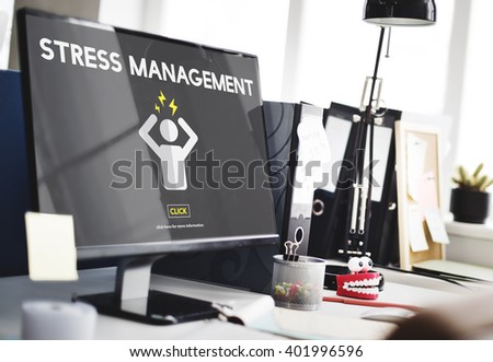 Stress Management Tension Anxiety Strain Rehabilitation Concept Royalty-Free Stock Photo #401996596