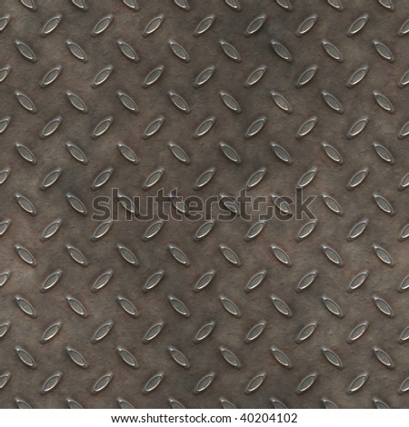 Illustration of Rusted Metal Plate Seamless Texture