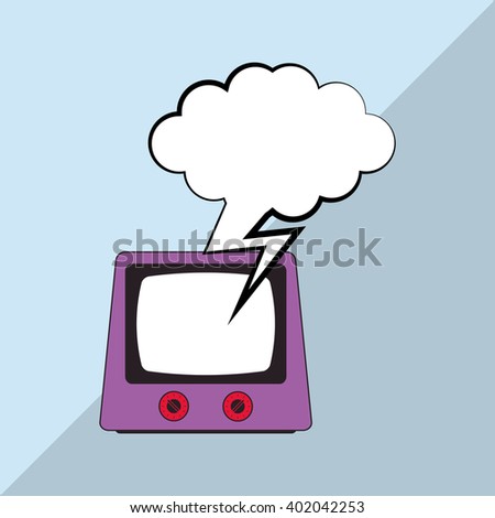Retro tv design , vector illustration
