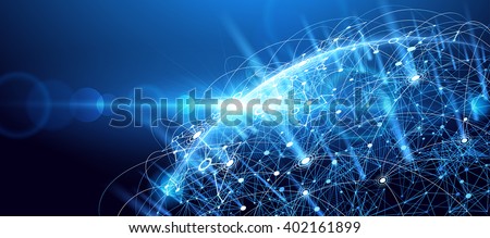 Global network background Royalty-Free Stock Photo #402161899