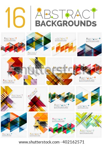 Collection of vector abstract backgrounds