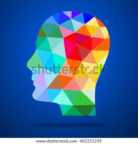 Human head concept - great for topics like thinking/ brainstorming/ creativity etc.