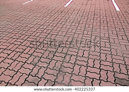 Brick block floor background & texture