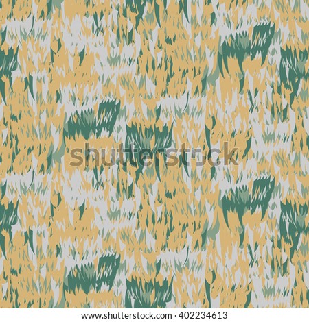 Hunter's teeth. 4-Color Forest Camouflage.
Seamless pattern.