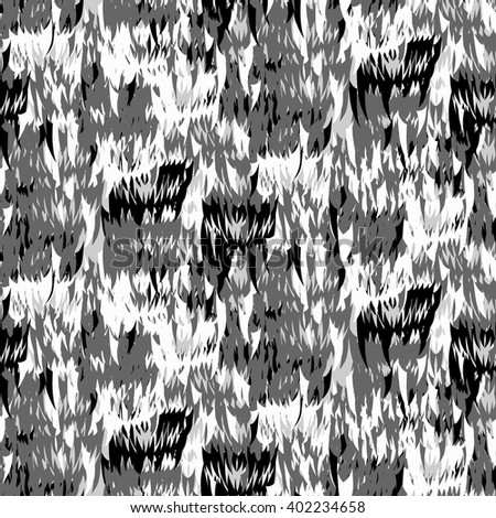 Hunter's teeth. Second 4-Color Urban Camouflage.
Seamless pattern.