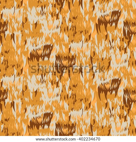 Hunter's teeth. Second 4-Color Desert Camouflage.
Seamless pattern.