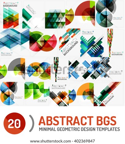 Collection of geometric vector backgrounds