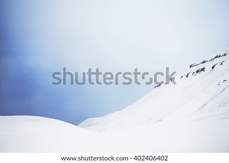 A landscape photograph from Svalbard in Norway.