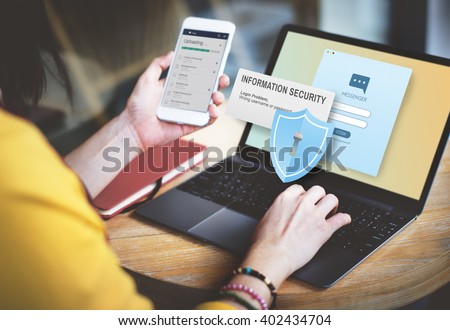 Information Security Content Data Facts Information Concept Royalty-Free Stock Photo #402434704