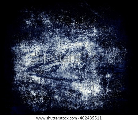 Blue Scratched vintage grunge background, abstract texture