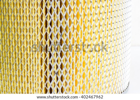 Yellow air filters for use industrial applications various