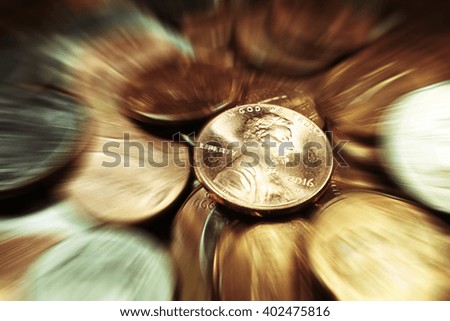 Pennies Stock Photo High Quality