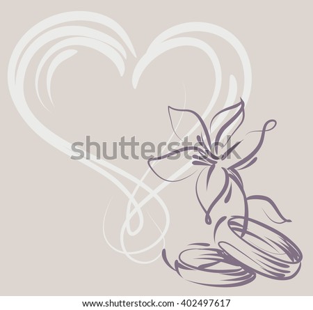 Drawing vector graphics with floral pattern for design. Floral flower natural design. Graphic, sketch drawing. lily, tulip.