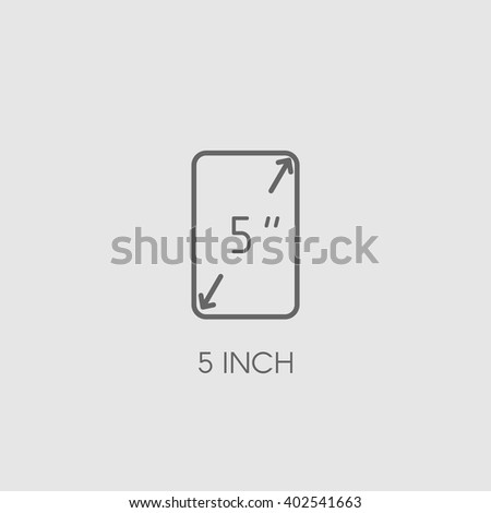 Screen size. Flat vector icon. Simple hardware icon.