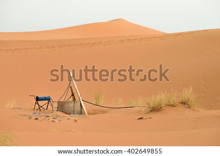 Water well in Sahara Desert, Morocco, North Africa Royalty-Free Stock Photo #402649855