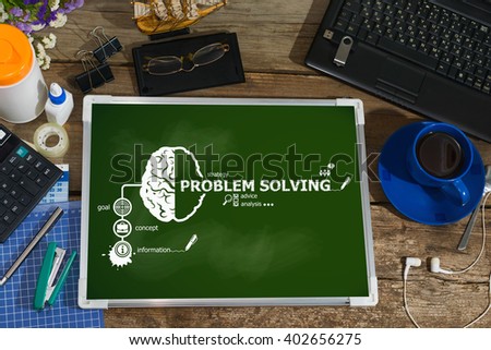 Problem-solving concept for business, consulting, finance, management, career.