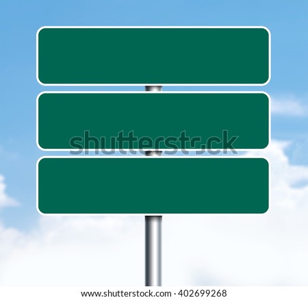 Road signs.
