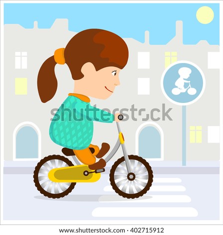 girl on bike