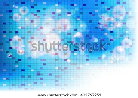 Abstract cosmic blue color background. Vector illustration. Mosaic texture. For design, wallpaper, presentation