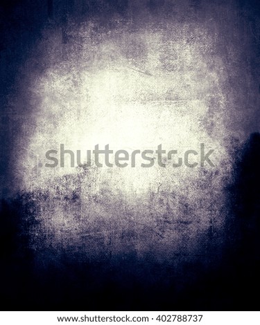 Beautiful blue abstract texture background with faded central area for your text or picture, vintage grunge background