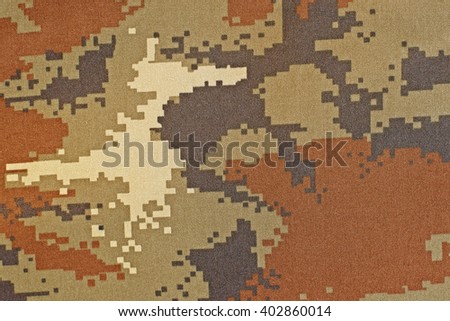 exotic digital camouflage as background or pattern