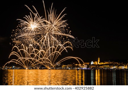Fireworks, Lake Maggiore, Italy