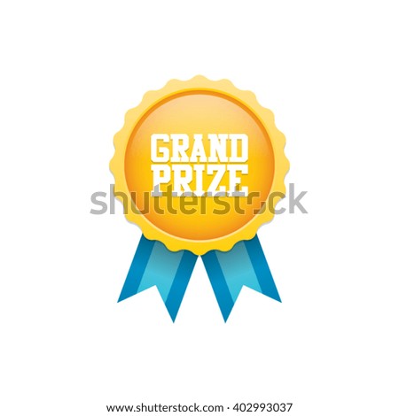 Grand Prize Badge Medal Royalty-Free Stock Photo #402993037