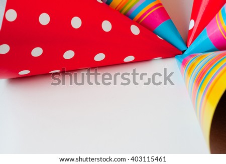 Paper hat isolated on white background