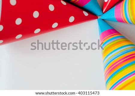 Paper hat isolated on white