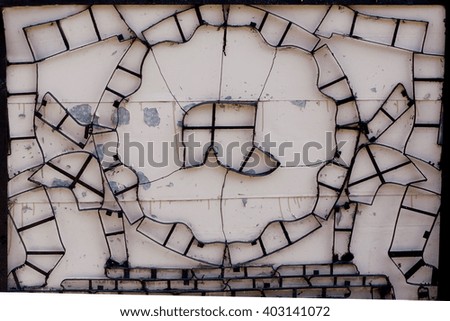 fence, wrought iron fence, forging and stone, wrought-iron ornaments,horizontal photo, ornament of shoes