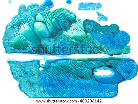 Colorful abstract watercolor painted background. Monotype effect