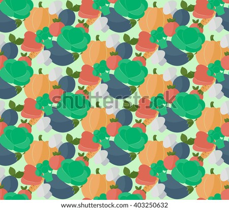 vegetables pattern background