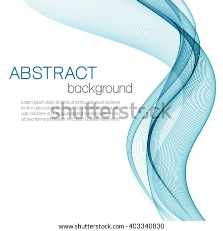 Abstract background with blue waves