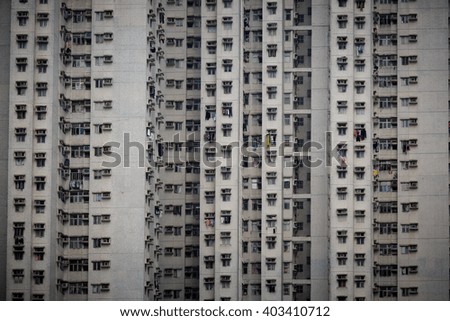 Hong kong apartment block