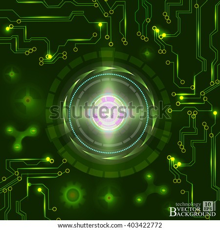 Green Shining scheme. Vector illustration. Digital. infographics. Abstract Technology background for computer graphic website internet and business. circuit. 
