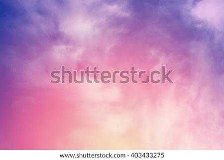 cloud background with a pastel colored
