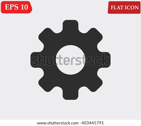 Settings icon vector Royalty-Free Stock Photo #403445791