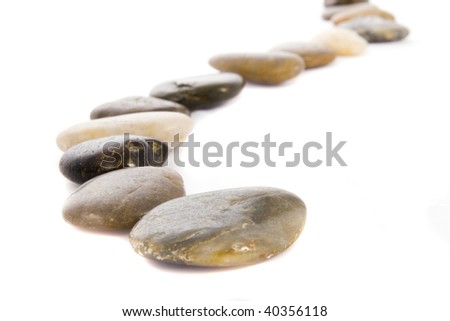 stones white background