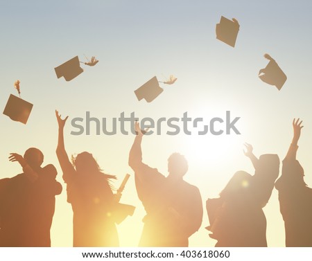 Graduation Student Commencement University Degree Concept Royalty-Free Stock Photo #403618060