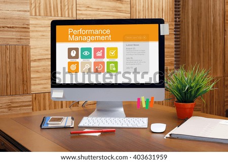 Performance Management screen on the workplace